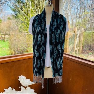 Two toned blue scarf